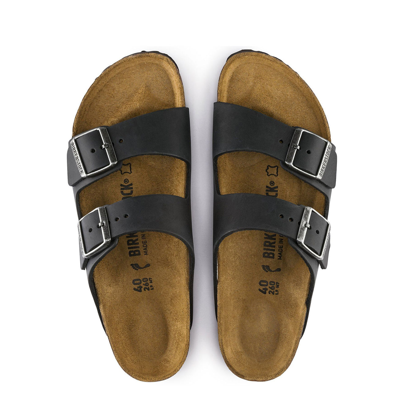 Birkenstock Arizona Regular Sandal Oiled Leather Black - Parasol Store