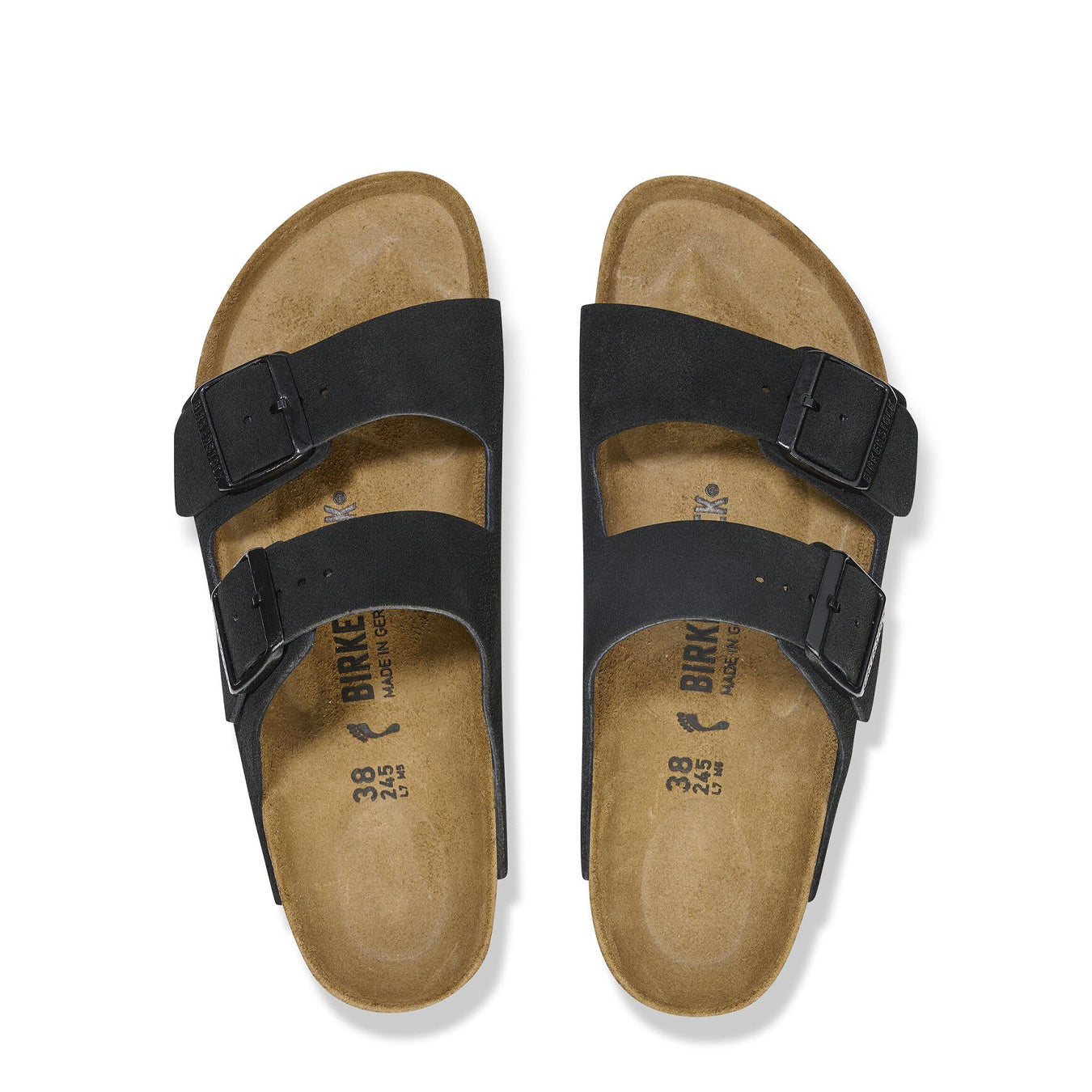 Birkenstock Womens Arizona Narrow Sandal Black - Parasol Store