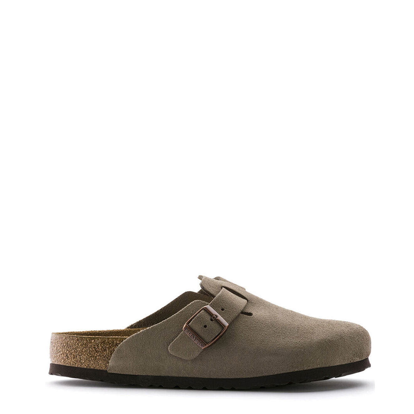 Birkenstock Womens Boston SFB VL Narrow Sandal Taupe - Parasol Store