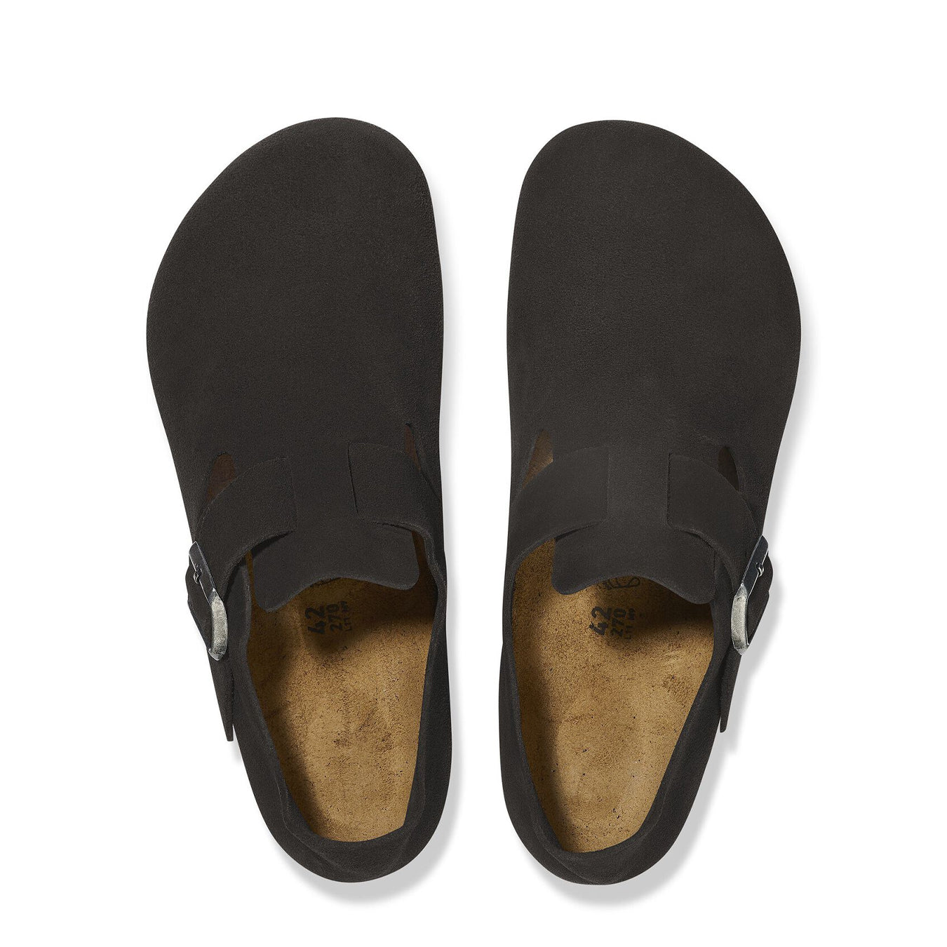 Birkenstock Womens Narrow London Suede Black - Parasol Store