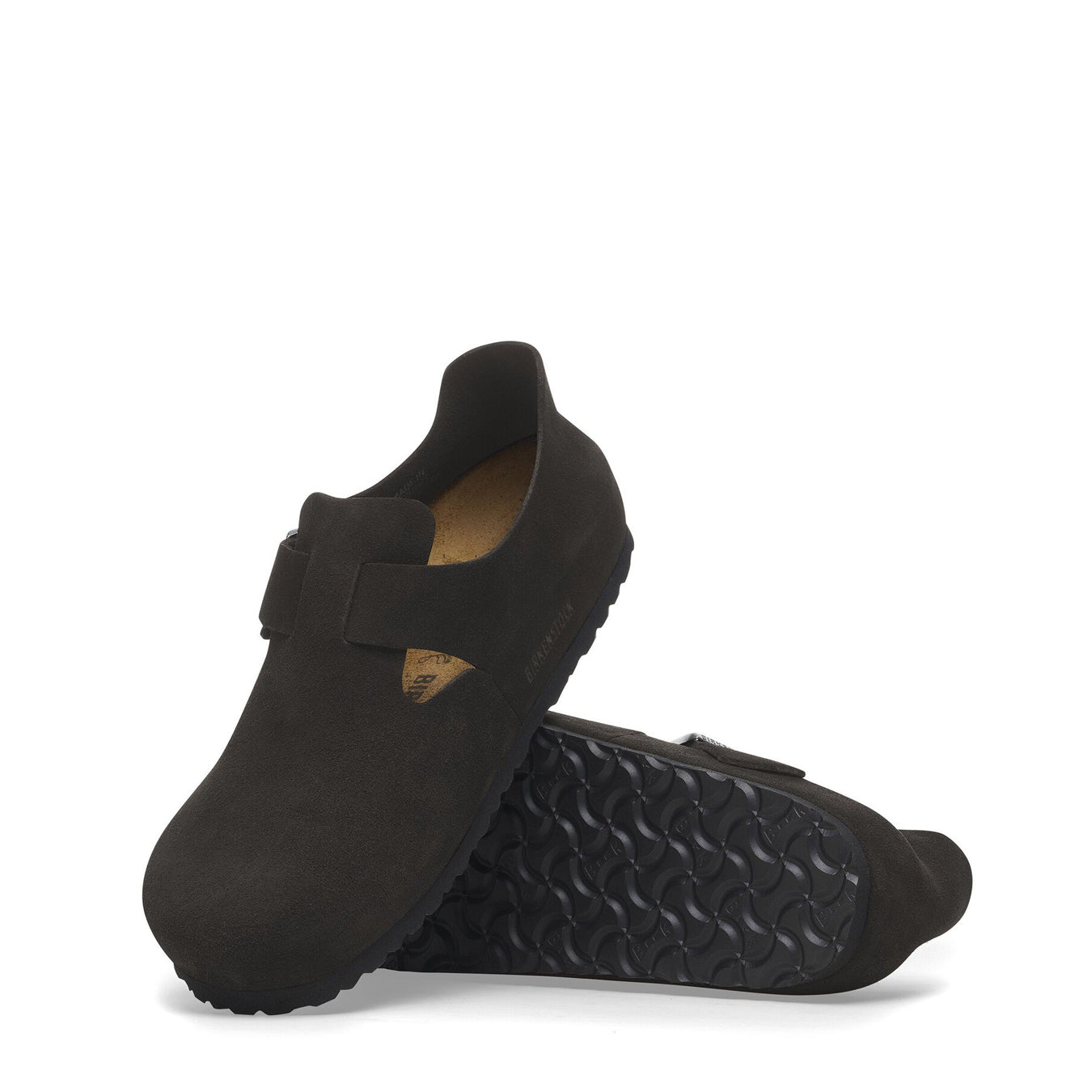Birkenstock Womens Narrow London Suede Black - Parasol Store