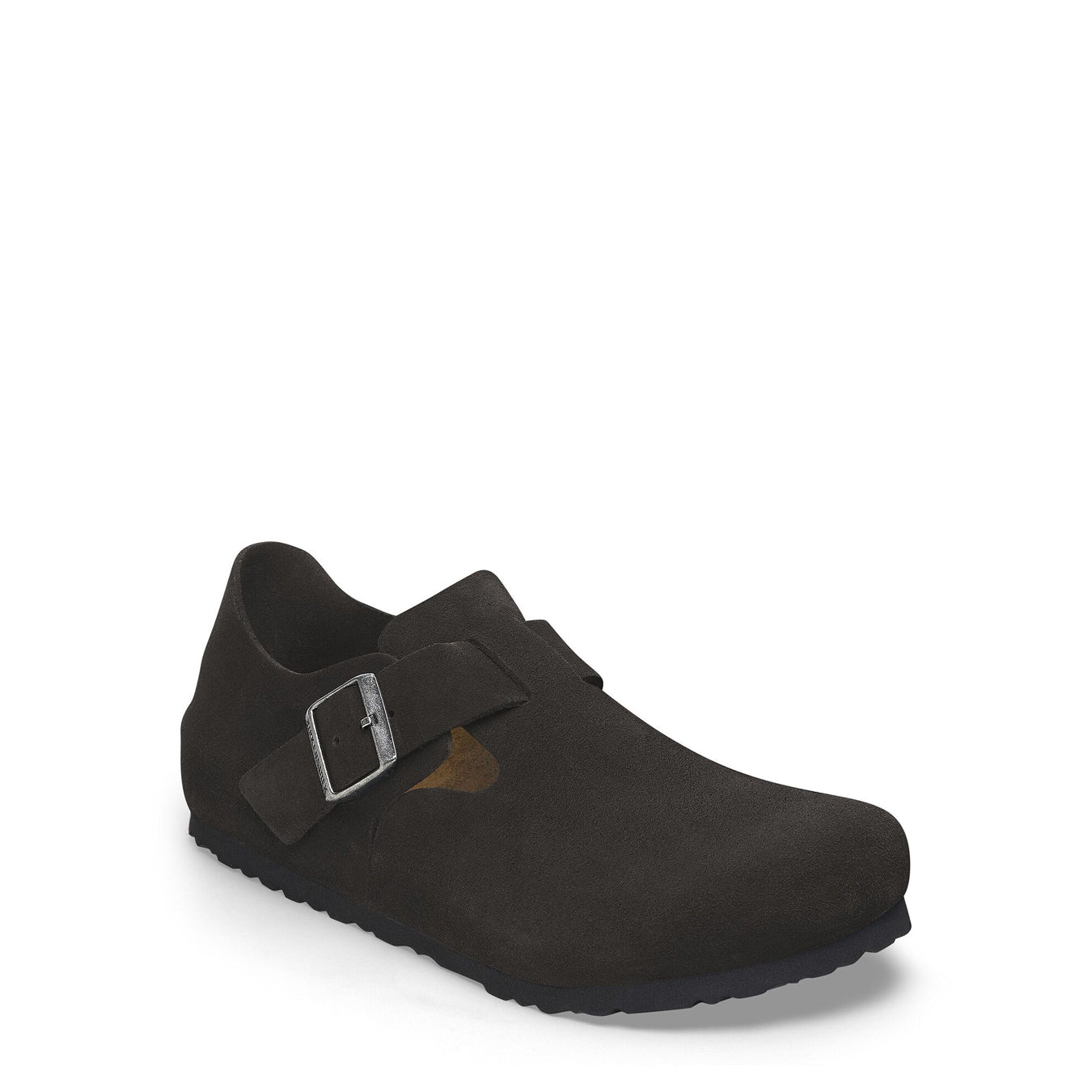 Birkenstock Womens Narrow London Suede Black - Parasol Store