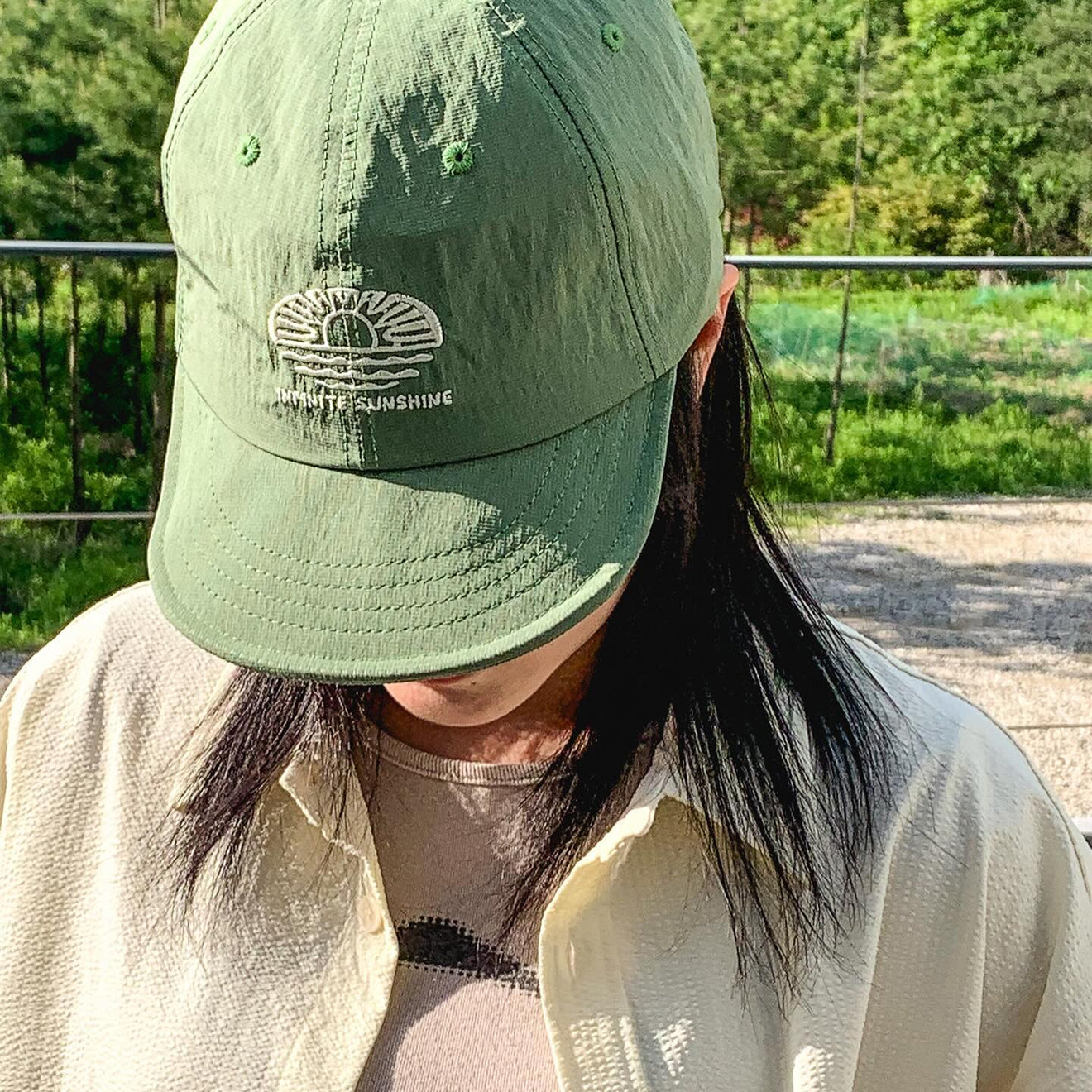 Kappy Ripstop Sunshine Cap Moss Green