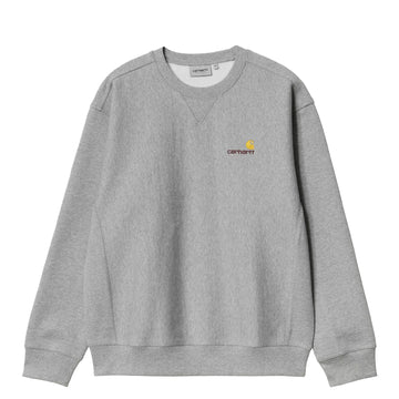 Carhartt WIP American Script Sweat Grey Heather - Parasol Store
