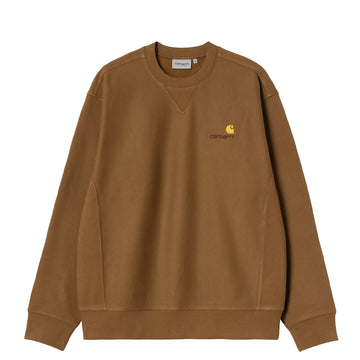 Carhartt WIP American Script Sweat Hamilton Brown - Parasol Store