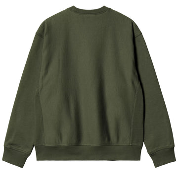 Carhartt WIP American Script Sweat Tarragon - Parasol Store