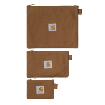 Carhartt WIP Canvas Pouch Set Hamilton Brown - Parasol Store