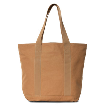 Carhartt WIP Canvas Tote Hamilton Brown Rinsed - Parasol Store