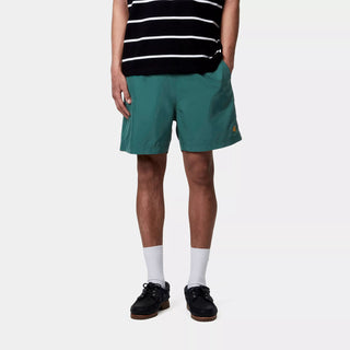 Carhartt WIP Chase Swim Trunks Rainforest / Gold - Parasol Store