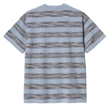 Carhartt WIP Dodson Pocket T-Shirt Dodson Stripe Misty Sky - Parasol Store