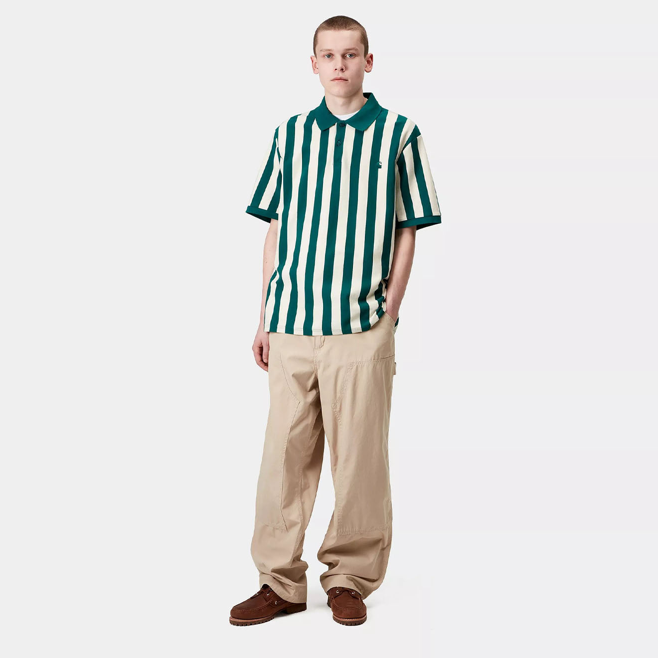 Carhartt WIP Double Knee Pant Wall Rinsed - Parasol Store