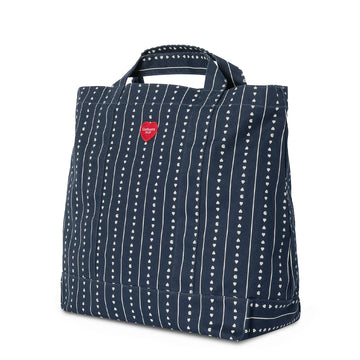 Carhartt WIP Drewe Tote Big Heart C Pinstripe / Ink / Natural - Parasol Store