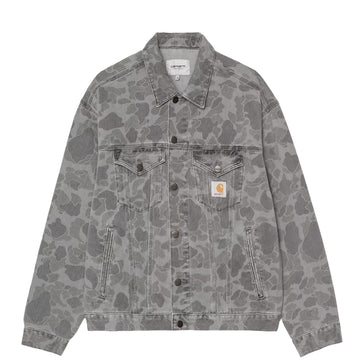 Carhartt WIP Duck Helston Jacket Camo Duck Black Heavy Bleached - Parasol Store
