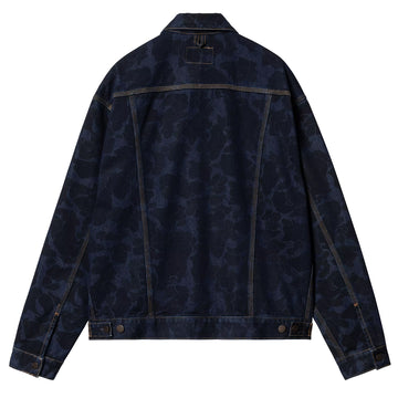 Carhartt WIP Duck Helston Jacket Camo Duck Blue Stone Washed - Parasol Store