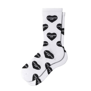 Carhartt WIP Heart Logo Socks Heart Logo Jacquard / White - Parasol Store