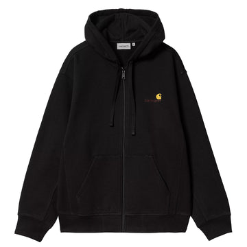 Carhartt WIP Hooded American Script Jacket Black - Parasol Store