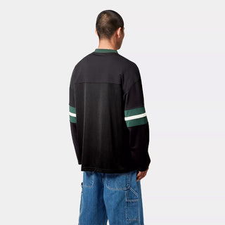 Carhartt WIP L/S Detroit Mesh T-Shirt Black / Conifer / Wax - Parasol Store
