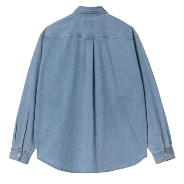 Carhartt WIP L/S Lucas Shirt Blue Bleached - Parasol Store