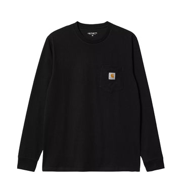 Carhartt WIP L/S Pocket T-Shirt Black - Parasol Store