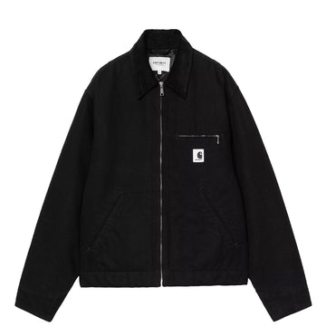 Carhartt WIP Womens OG Detroit Jacket Black / Black Rinsed - Parasol Store