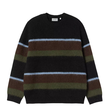 Carhartt WIP Merton Sweater Sundling Stripe Palisander - Parasol Store