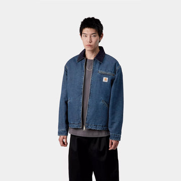 Carhartt WIP OG Detroit Jacket Blue / Dark Navy Stone Washed - Parasol Store