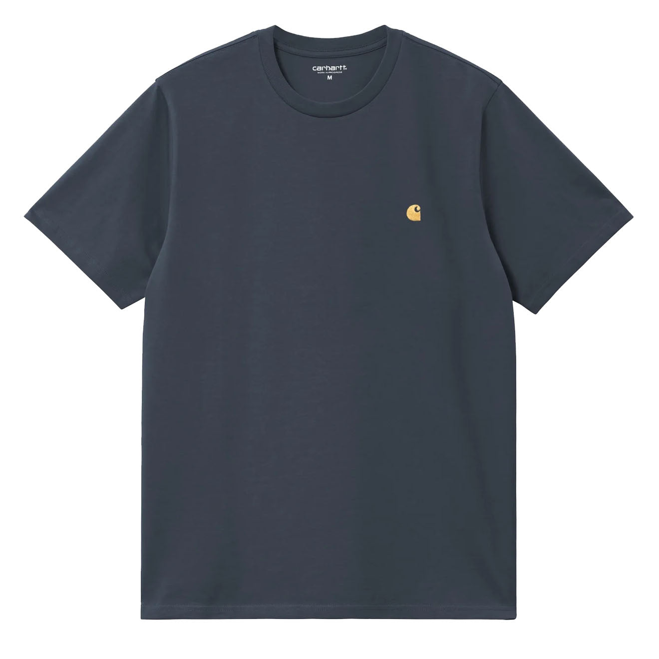 Carhartt WIP S/S Chase T-Shirt Dusky Blue / Gold - Parasol Store