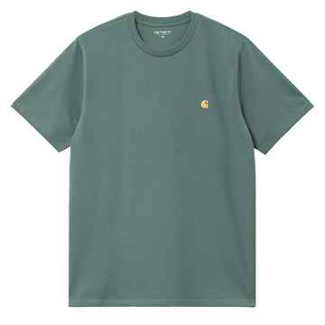Carhartt WIP S/S Chase T-Shirt Silver Pine / Gold - Parasol Store