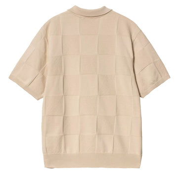 Carhartt WIP S/S Checker Polo Fleur De Sel - Parasol Store