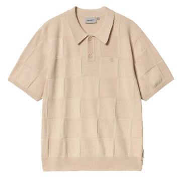 Carhartt WIP S/S Checker Polo Fleur De Sel - Parasol Store