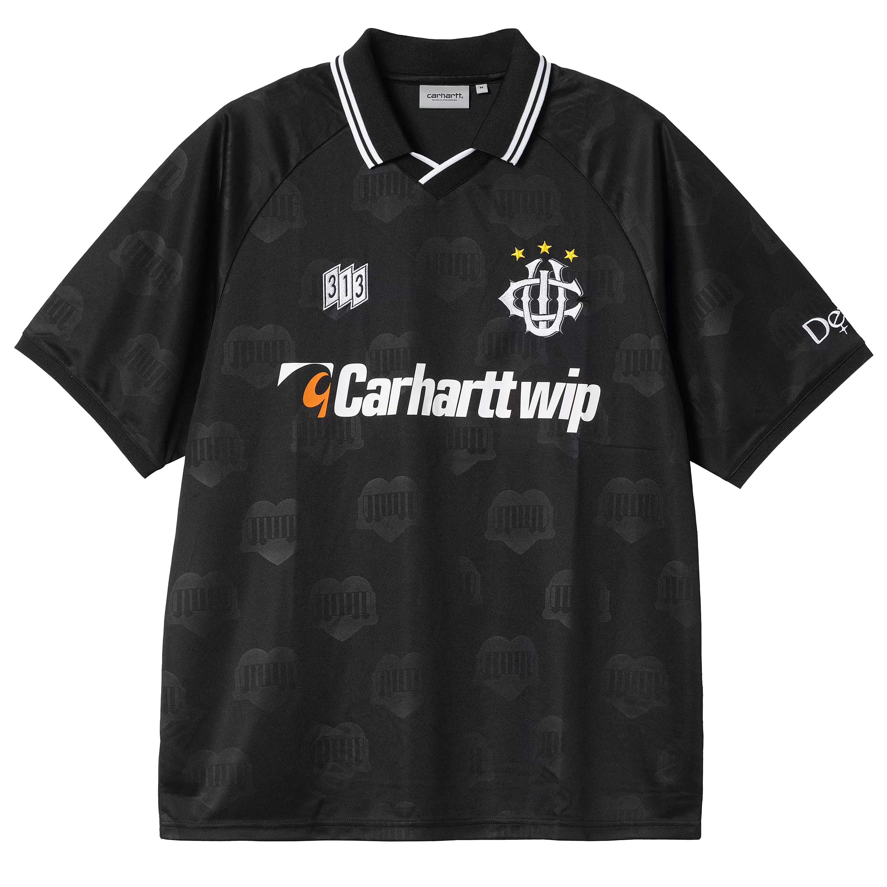 Carhartt WIP S/S Harttes Football T-Shirt Heart Train Jacquard / Black