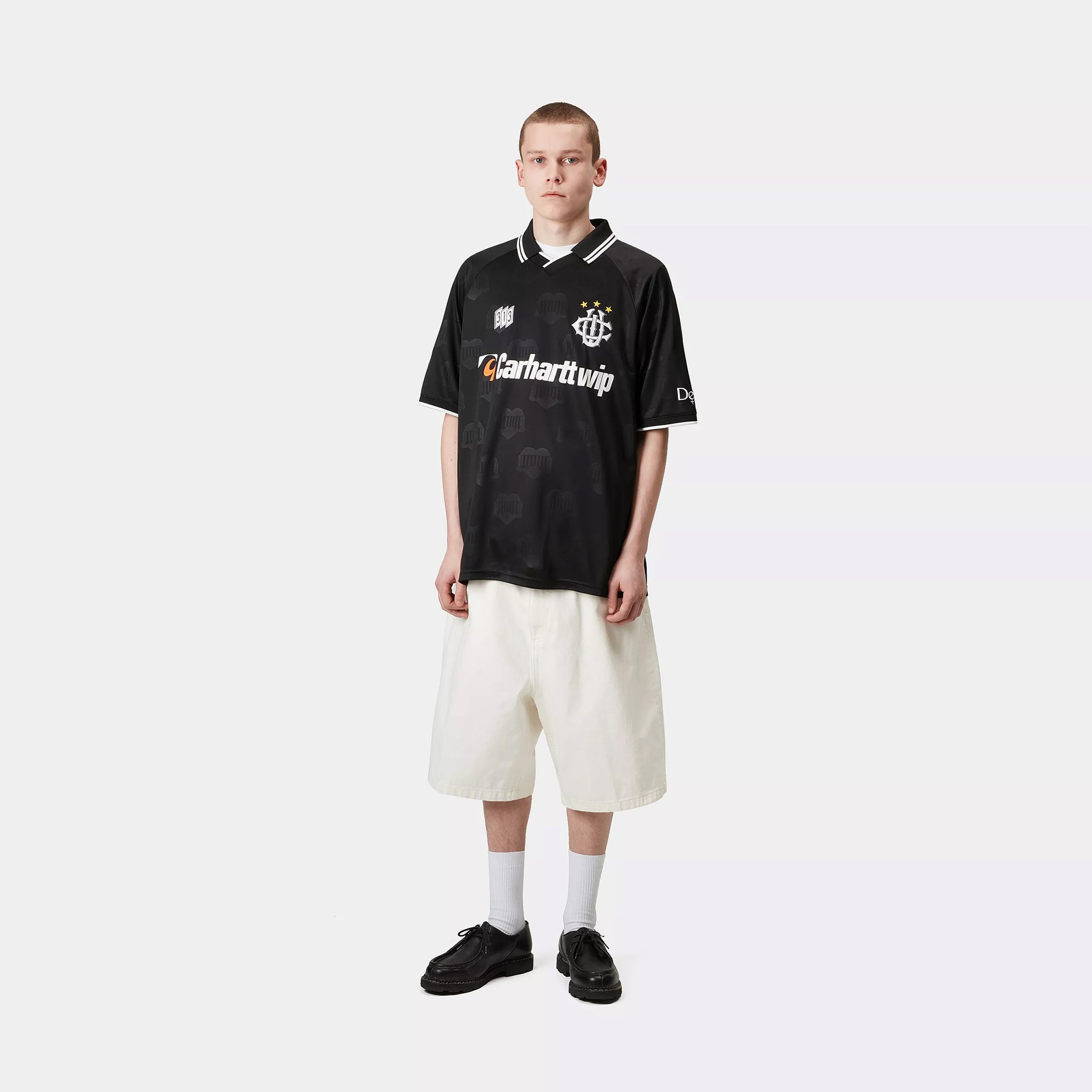Carhartt WIP S/S Harttes Football T-Shirt Heart Train Jacquard / Black