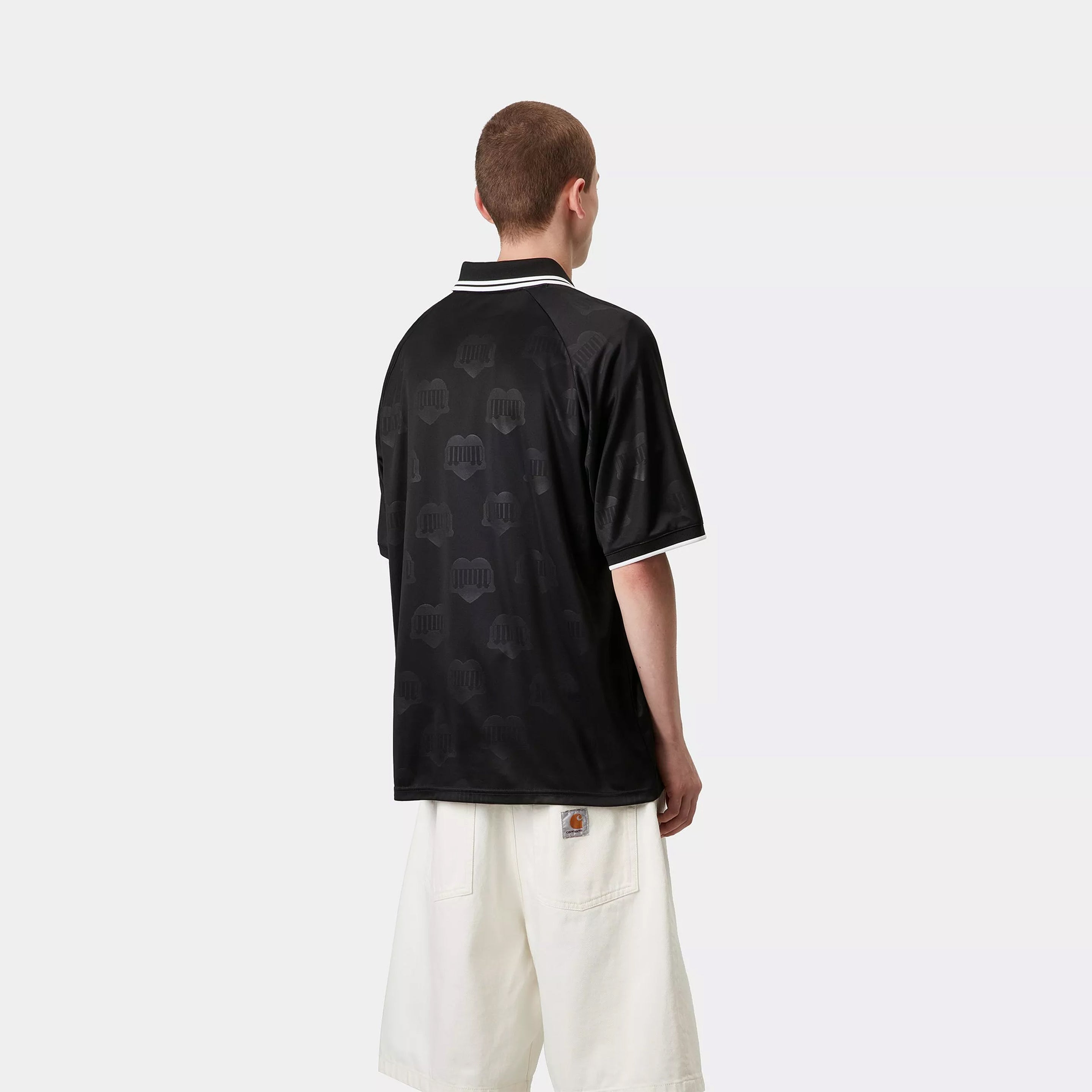 Carhartt WIP S/S Harttes Football T-Shirt Heart Train Jacquard / Black