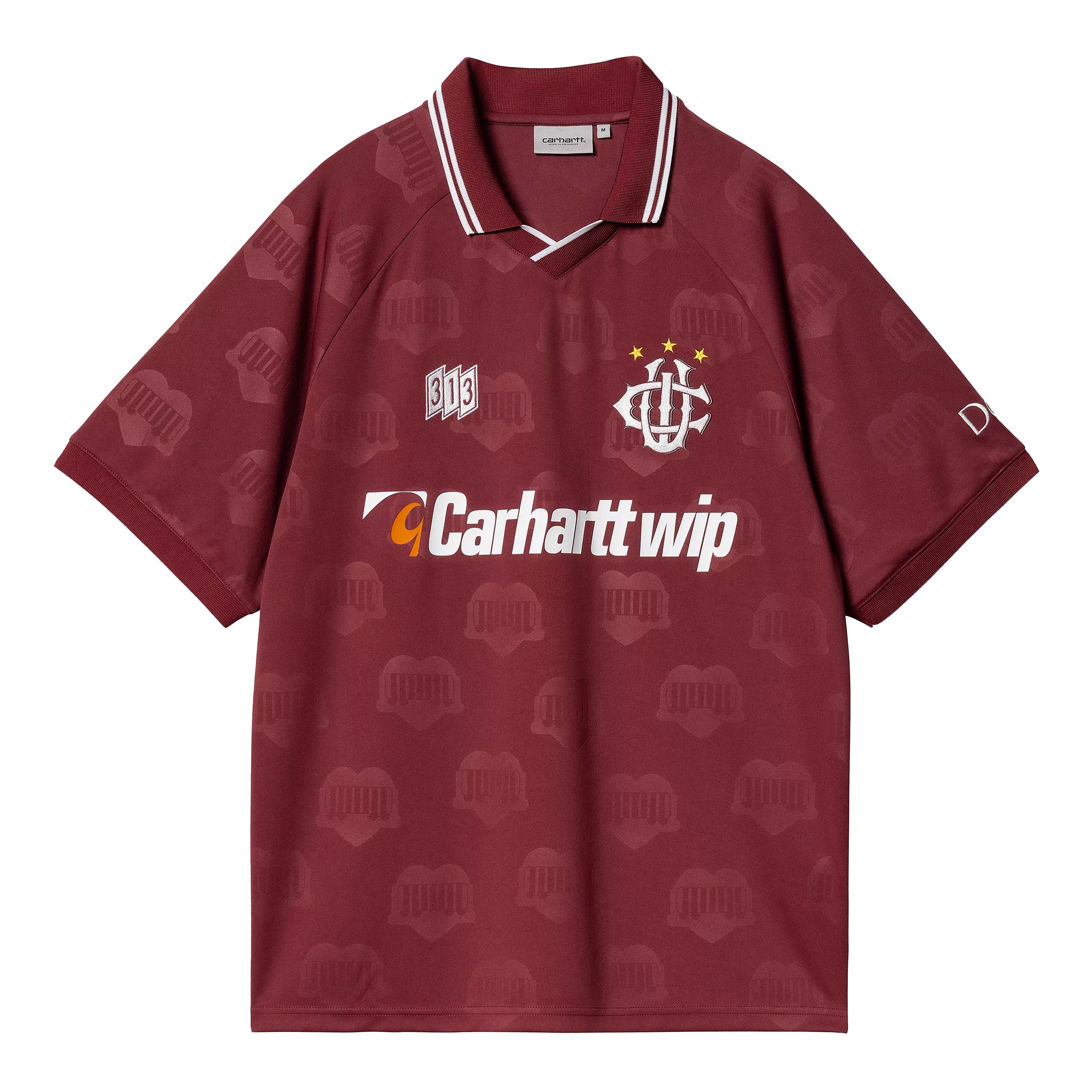 Carhartt WIP S/S Harttes Football T-Shirt Heart Train Jacquard / Mulberry