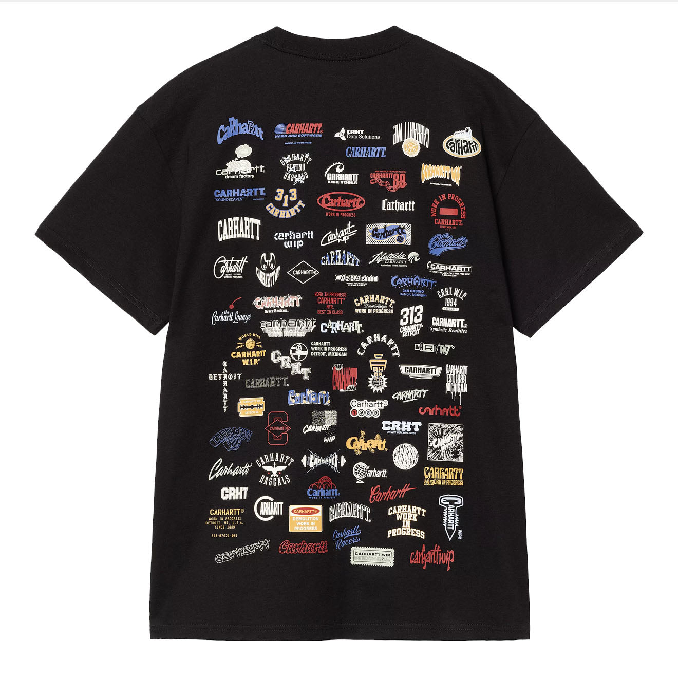 Carhartt WIP S/S Logo T-Shirt Black - Parasol Store