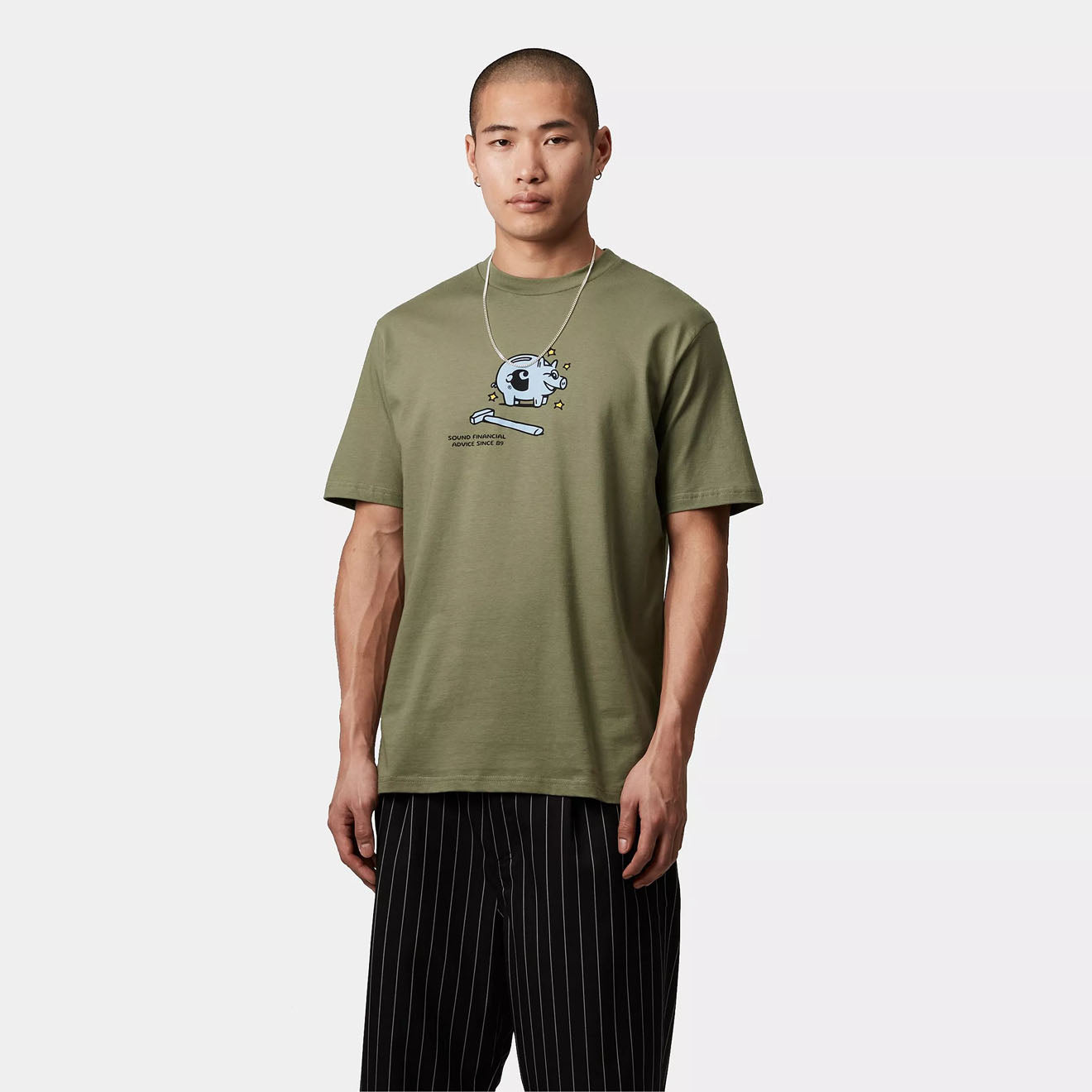 Carhartt WIP S/S Piggybank T-Shirt Dollar Green - Parasol Store