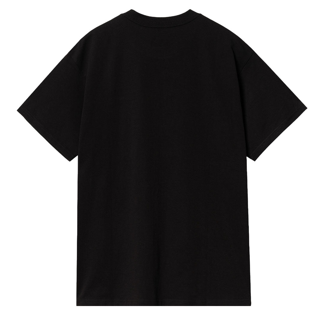 Carhartt WIP Script Embroidery T-Shirt Black / White - Parasol Store