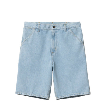 Carhartt WIP Single Knee Short Blue Heavy Stone Bleached - Parasol Store