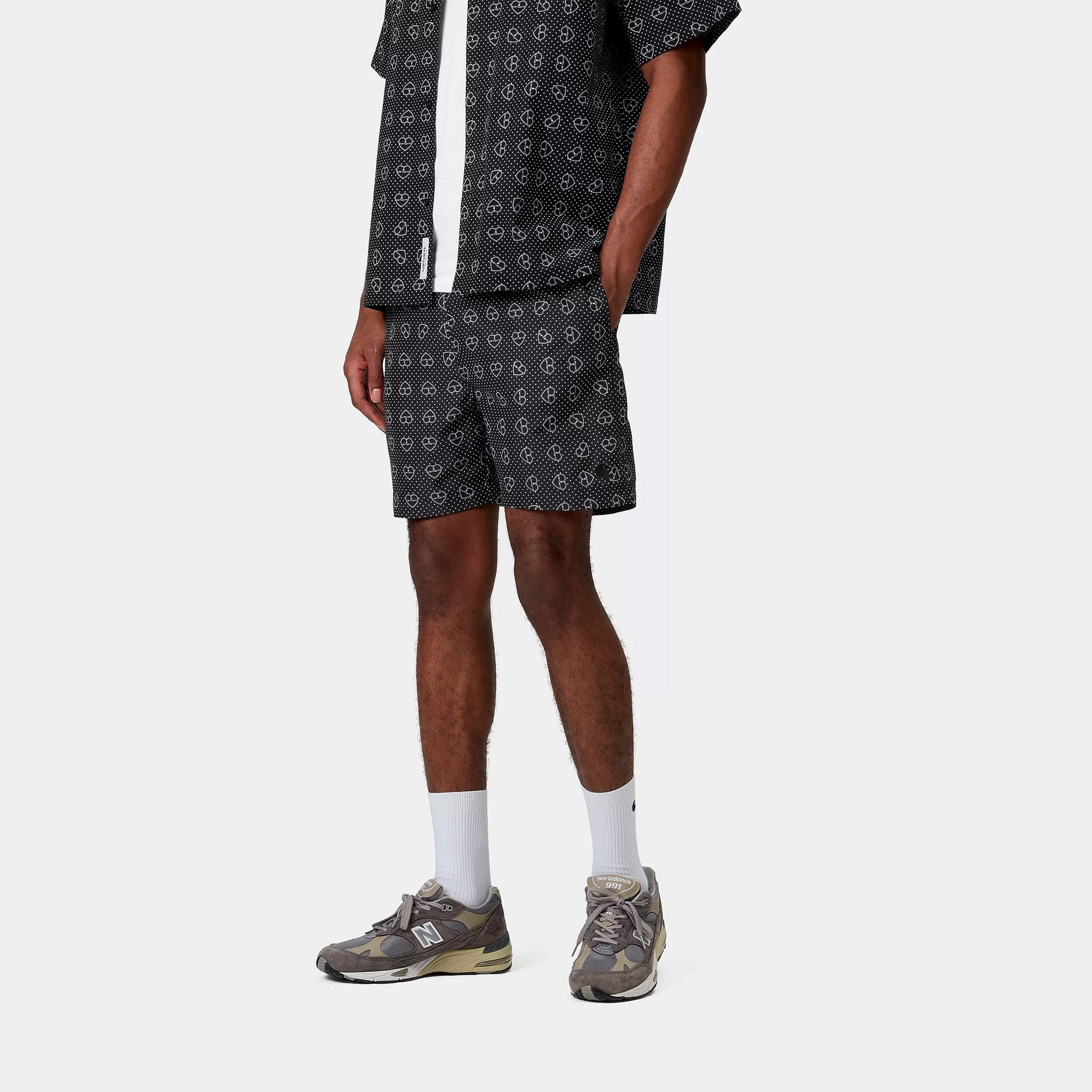 Carhartt WIP Slater Swim Trunks Furoshiki Print / Black