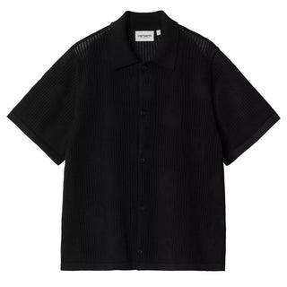Carhartt WIP We S/S Temple Knit Shirt Black - Parasol Store