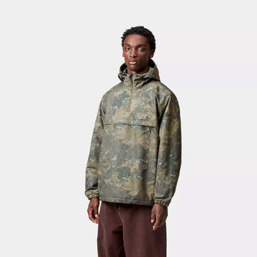 Carhartt WIP Windbreaker Pullover Camo Combi Green / Black - Parasol Store
