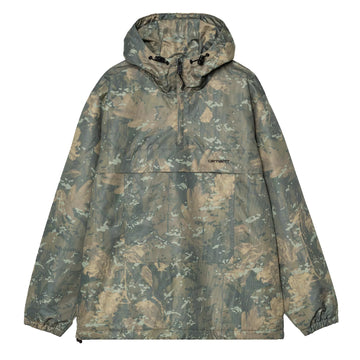 Carhartt WIP Windbreaker Pullover Camo Combi Green / Black - Parasol Store