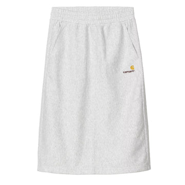 Carhartt WIP Womens American Script Sweat Skirt Ash Heather - Parasol Store
