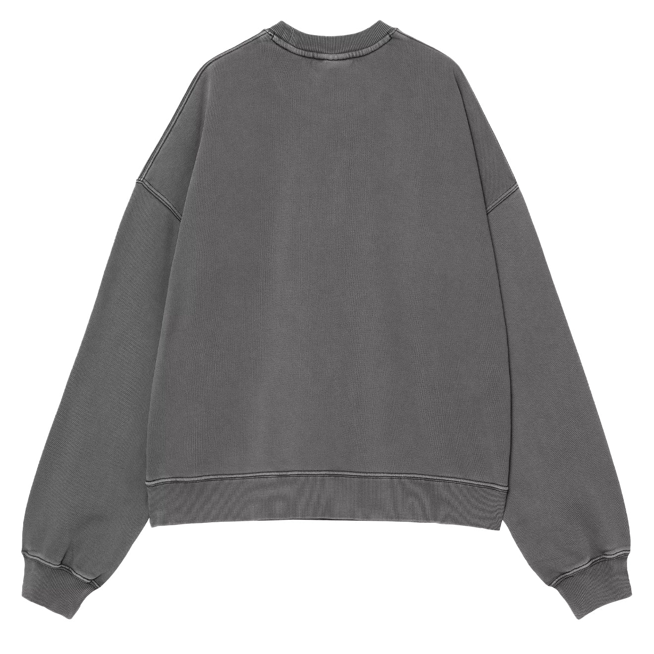 Carhartt WIP Womens Benton Sweat Black Garment Dyed - Parasol Store
