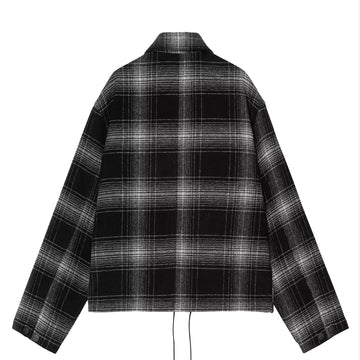 Carhartt WIP Womens Brennan Shirt Jac Brennan Check Black/Wax - Parasol Store