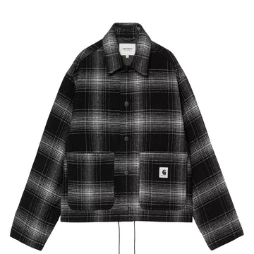 Carhartt WIP Womens Brennan Shirt Jac Brennan Check Black/Wax - Parasol Store