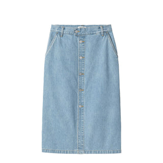 Carhartt WIP Womens Colby Skirt Blue Stone Bleached - Parasol Store