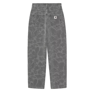 Carhartt WIP Womens Duck Orell Pant Camo Duck Black Heavy Bleached - Parasol Store