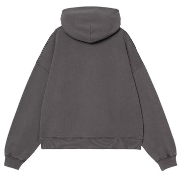Carhartt WIP Womens Hooded Benton Sweat Black Garment Dyed - Parasol Store