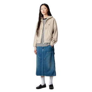 Carhartt WIP Womens Hooded Nelson Jacket Fleur De Sel Garment Dyed - Parasol Store